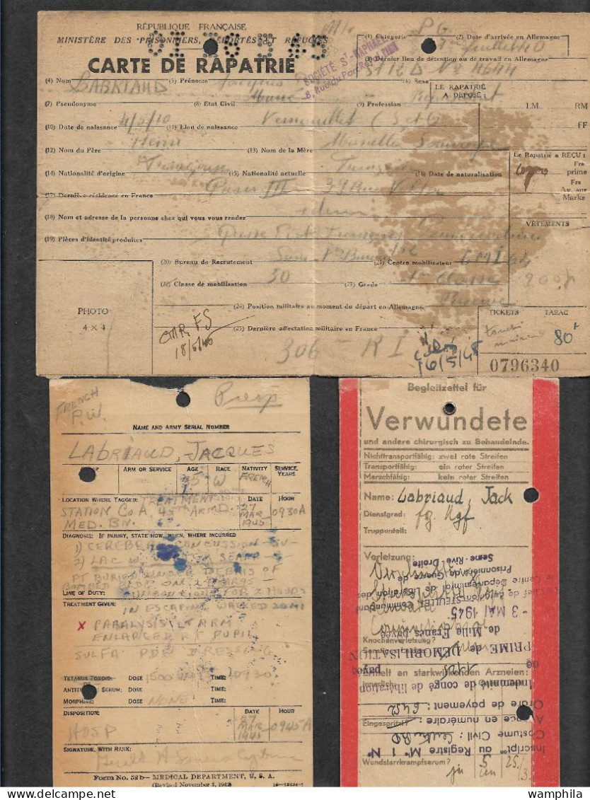 13 Documents, Prisonniers De Guerre. Démobilisation, Croix-Rouge, Amicale Des Stalags. Etc... - 1939-45