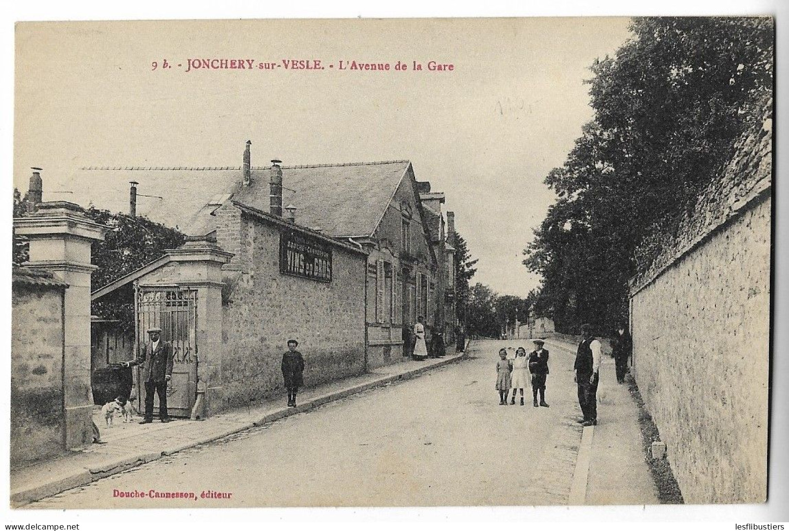 CPA 51 JONCHERY-SUR-VESLE L' Avenue De La Gare - Jonchery-sur-Vesle