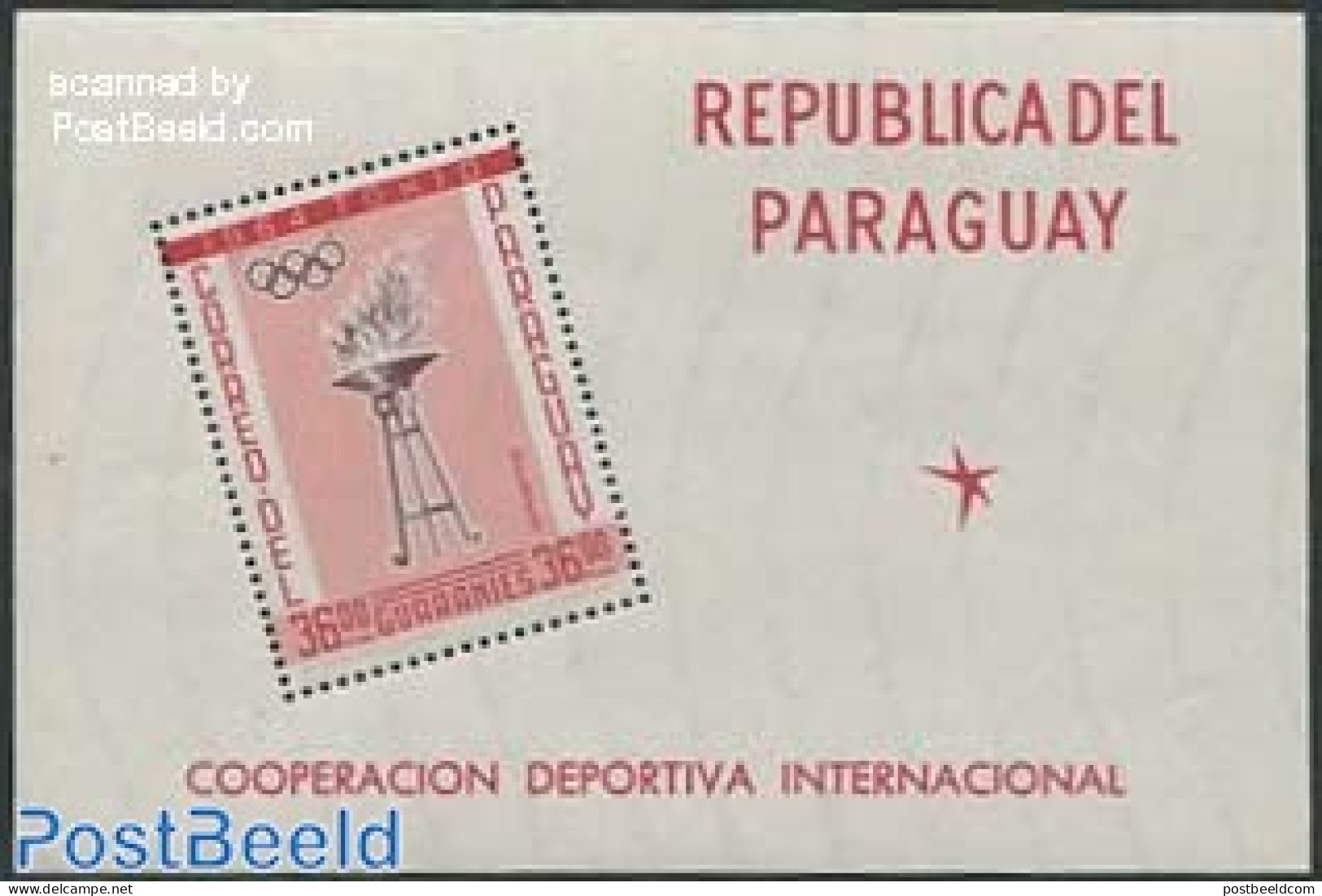 Paraguay 1962 Olympic History S/s, Mint NH, Sport - Olympic Games - Paraguay