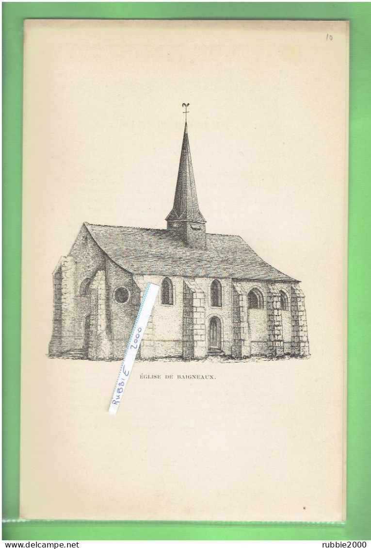 1897 EGLISE DE BAIGNEAUX EURE ET LOIR - Centre - Val De Loire