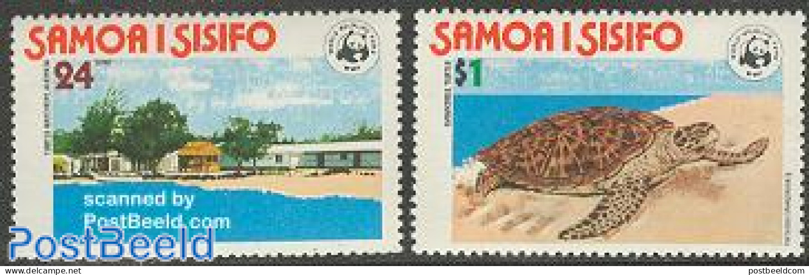 Samoa 1978 WWF 2v, Mint NH, Nature - Reptiles - Turtles - World Wildlife Fund (WWF) - Samoa