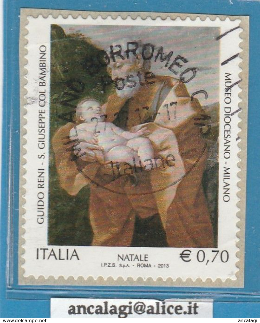 USATI ITALIA 2013 - Ref.1248A "NATALE" 1 Val. € 0,70 - - 2011-20: Usados