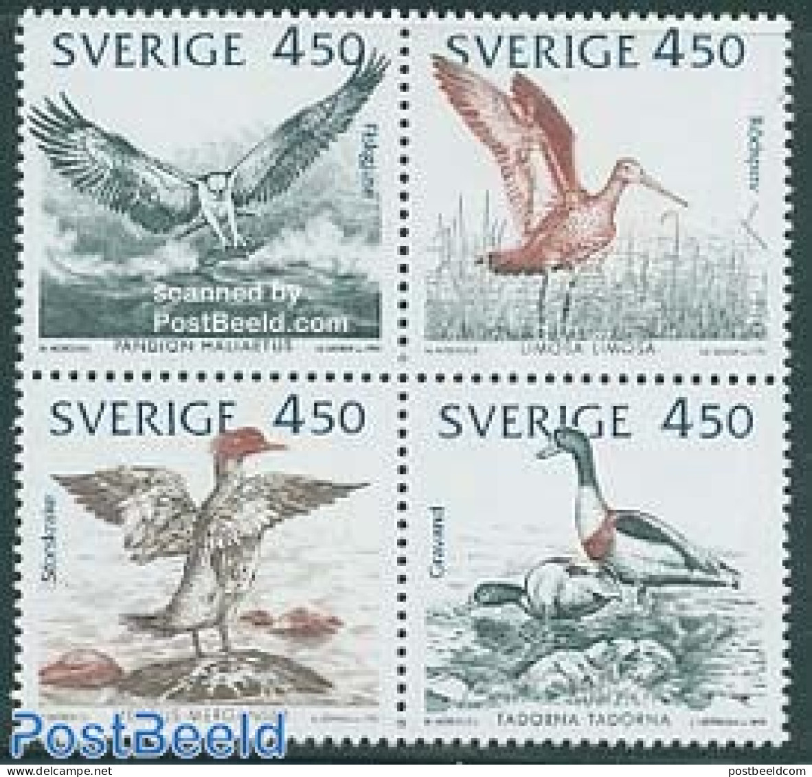 Sweden 1992 Baltic Birds 4v [+], Joint Issue Estl./Lithuania/L, Mint NH, Nature - Various - Birds - Ducks - Joint Issues - Nuovi