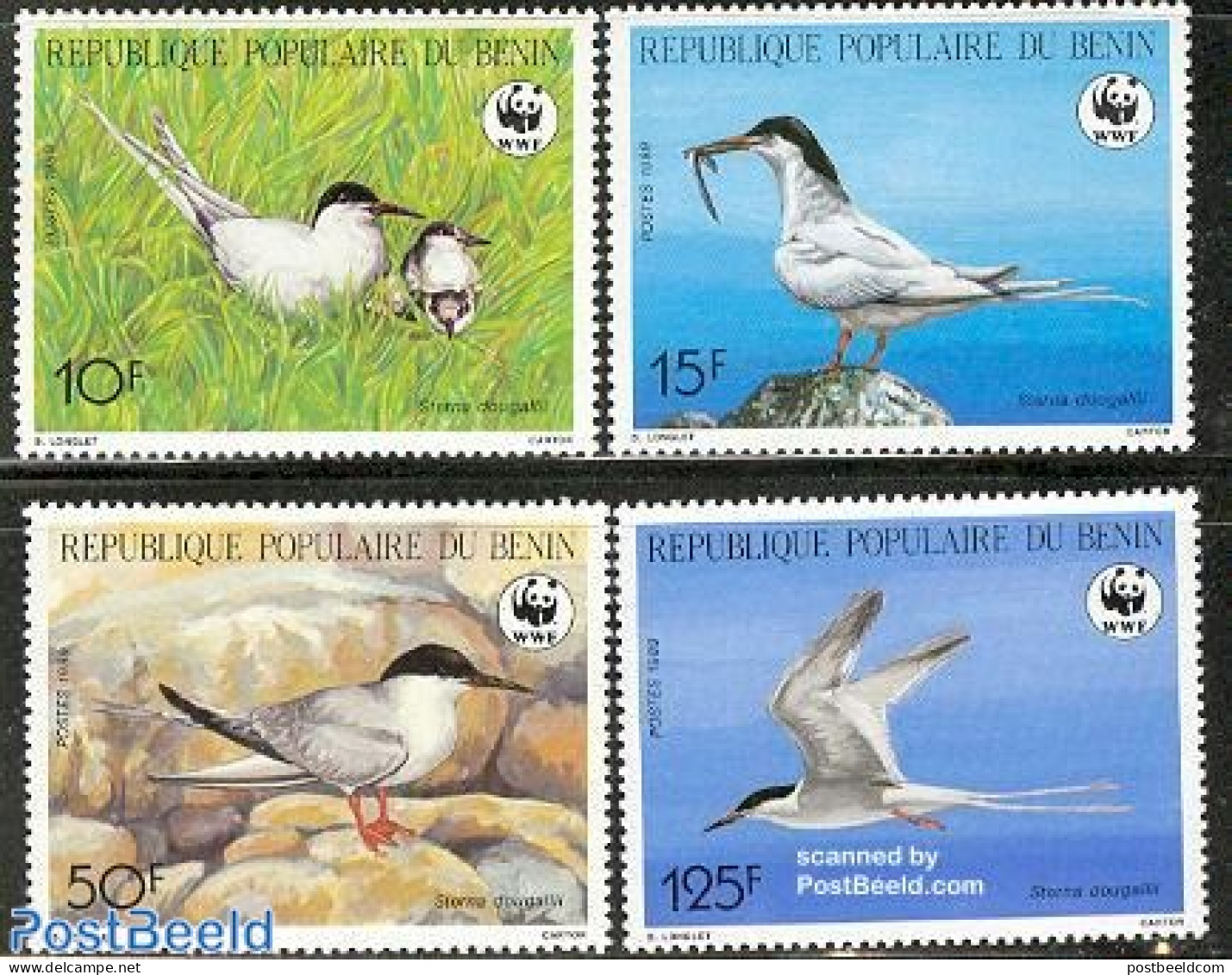 Benin 1989 WWF, Birds 4v, Mint NH, Nature - Birds - World Wildlife Fund (WWF) - Nuevos