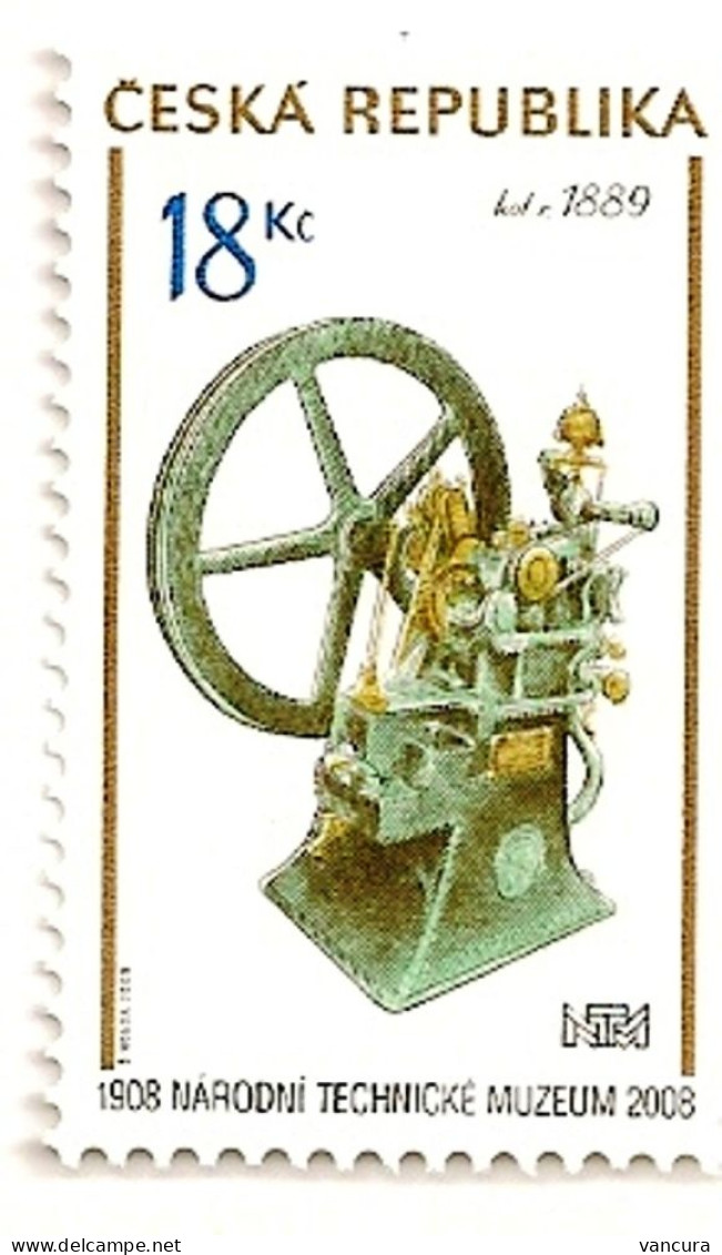 ** 558 Czech Republic PETROL COMBUSTION ENGINE  2008 - Unused Stamps