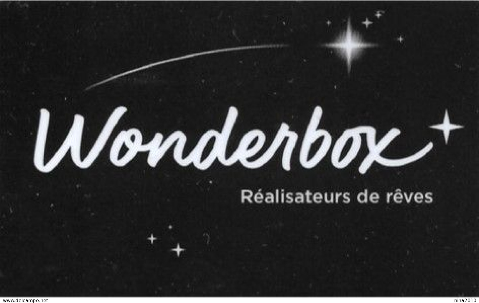 Carte Cadeau - Wonderbox - Voir Description -  GIFT CARD /GESCHENKKARTE - Tarjetas De Regalo