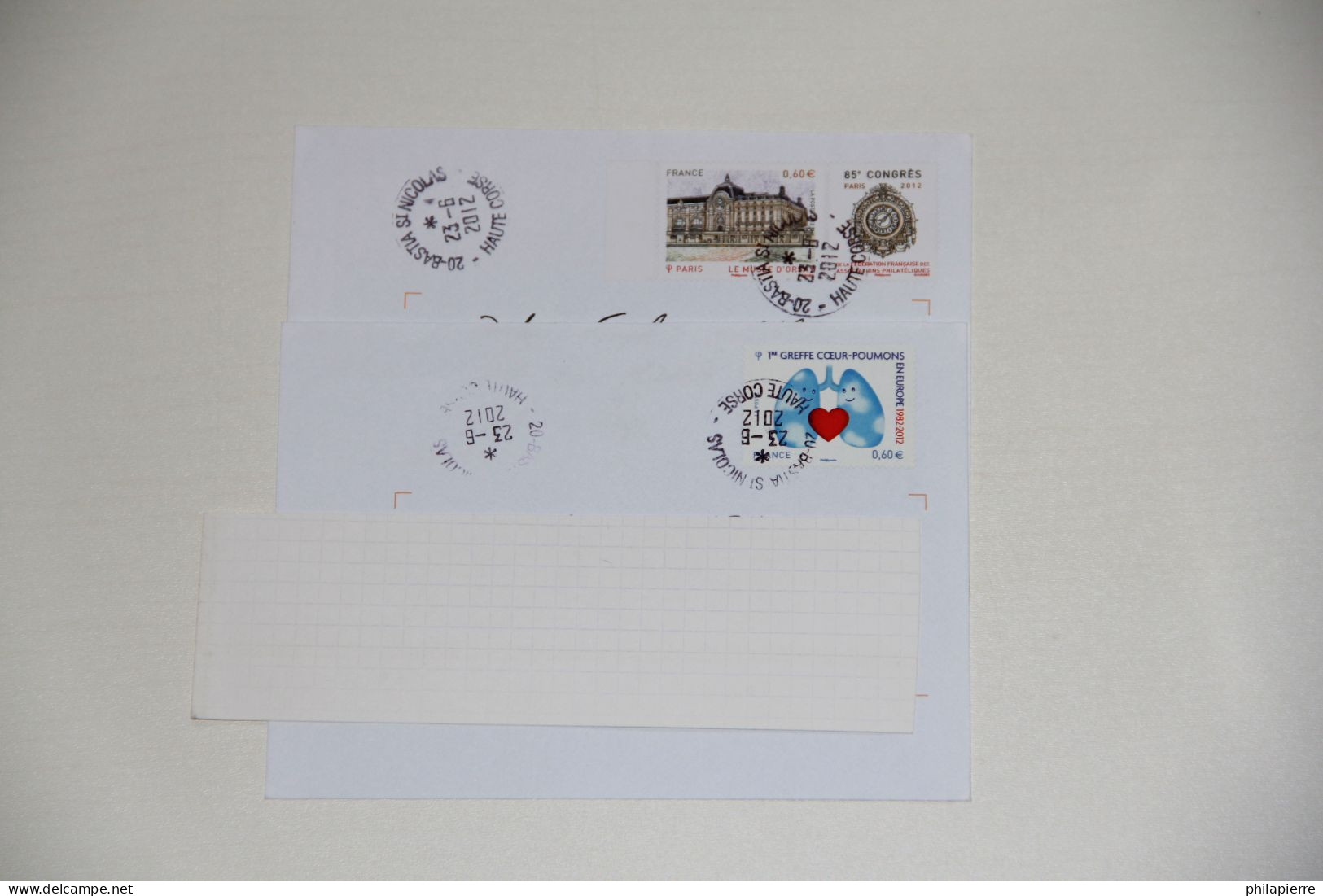 Lettres France, Timbres Oblitérés N°4674, N°4678, Greffe Coeur-poumons, Musée D'Orsay,  2012, TTBE - 1961-....