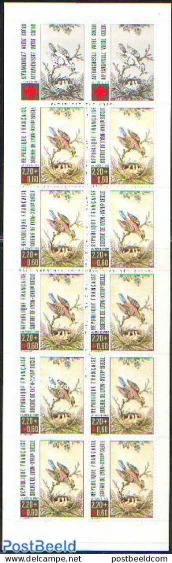 France 1989 Red Cross Booklet, Mint NH, Health - Nature - Red Cross - Birds - Stamp Booklets - Unused Stamps