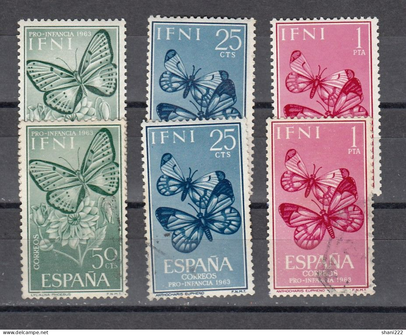 Ifni - 1963 - Butterflies MNH  And Used Sets (e-834) - Ifni
