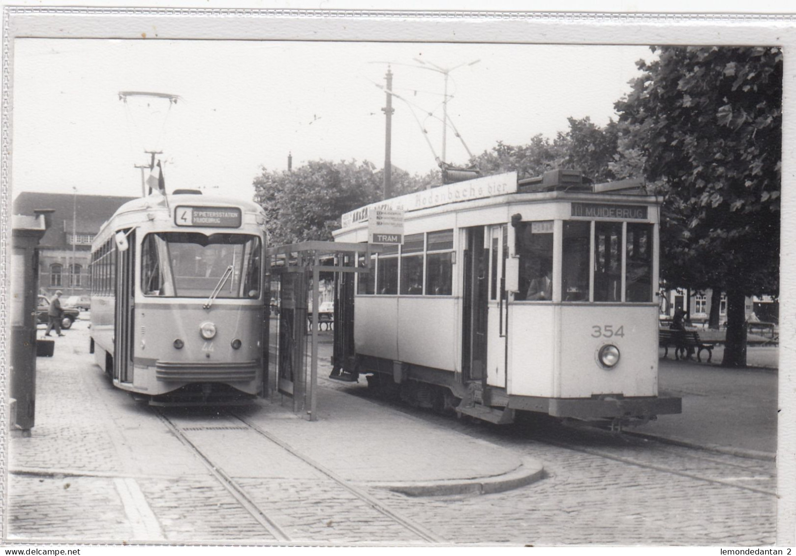 Gent. Tram 4 St. PIetersstation-Muidebrug En Tram 10 Muidebrug. Foto - Geen Postkaart. * - Gent