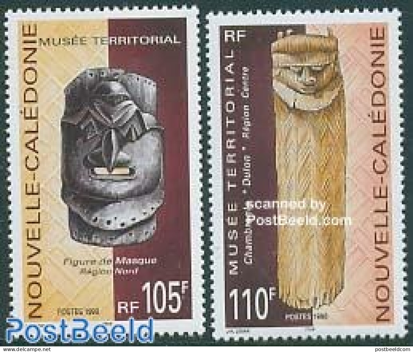 New Caledonia 1998 Art Objects 2v, Mint NH, Art - Sculpture - Unused Stamps