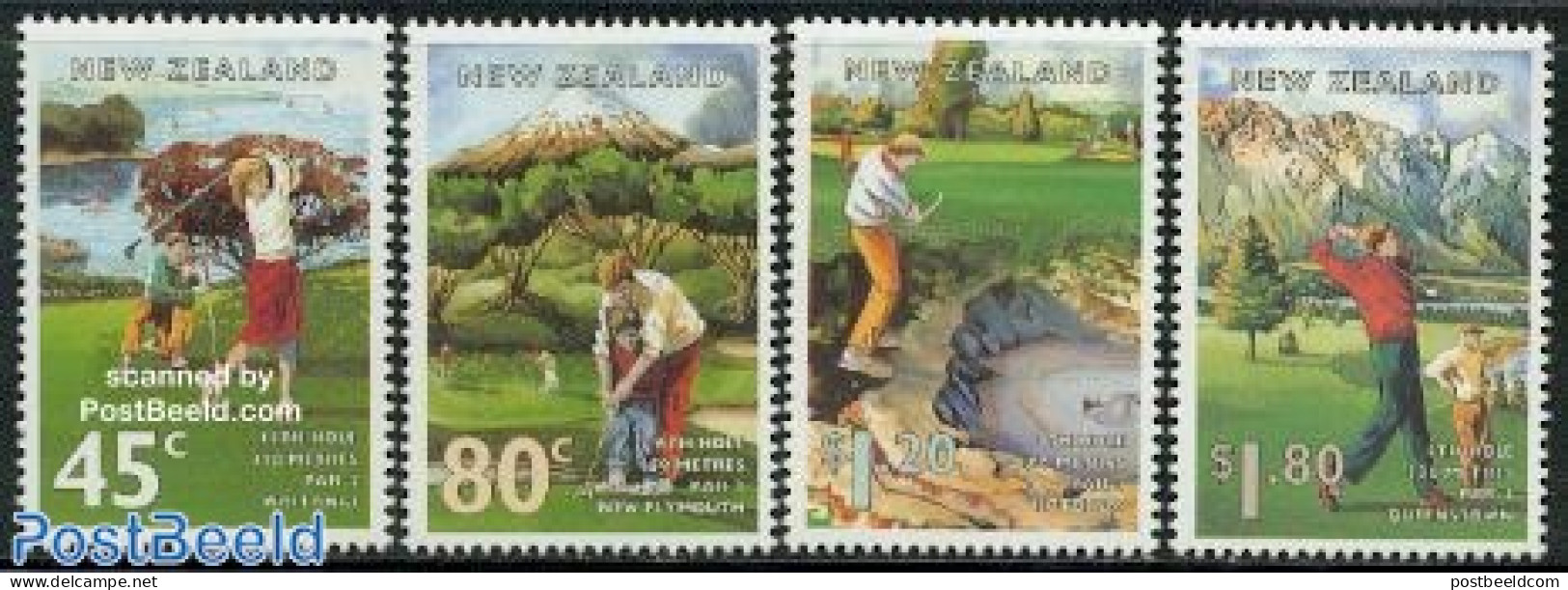 New Zealand 1995 Golf 4v, Mint NH, Sport - Golf - Sport (other And Mixed) - Neufs