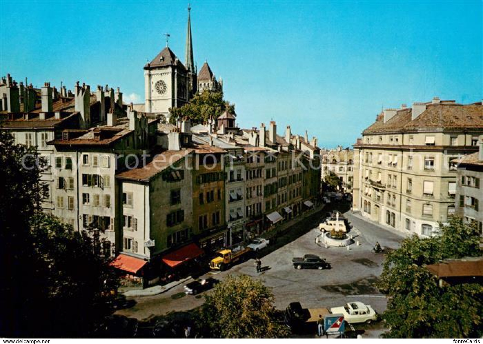 13600712 Geneve GE La Place Du Bourg De Four Et La Cathedrale De Saint Pierre Ge - Sonstige & Ohne Zuordnung