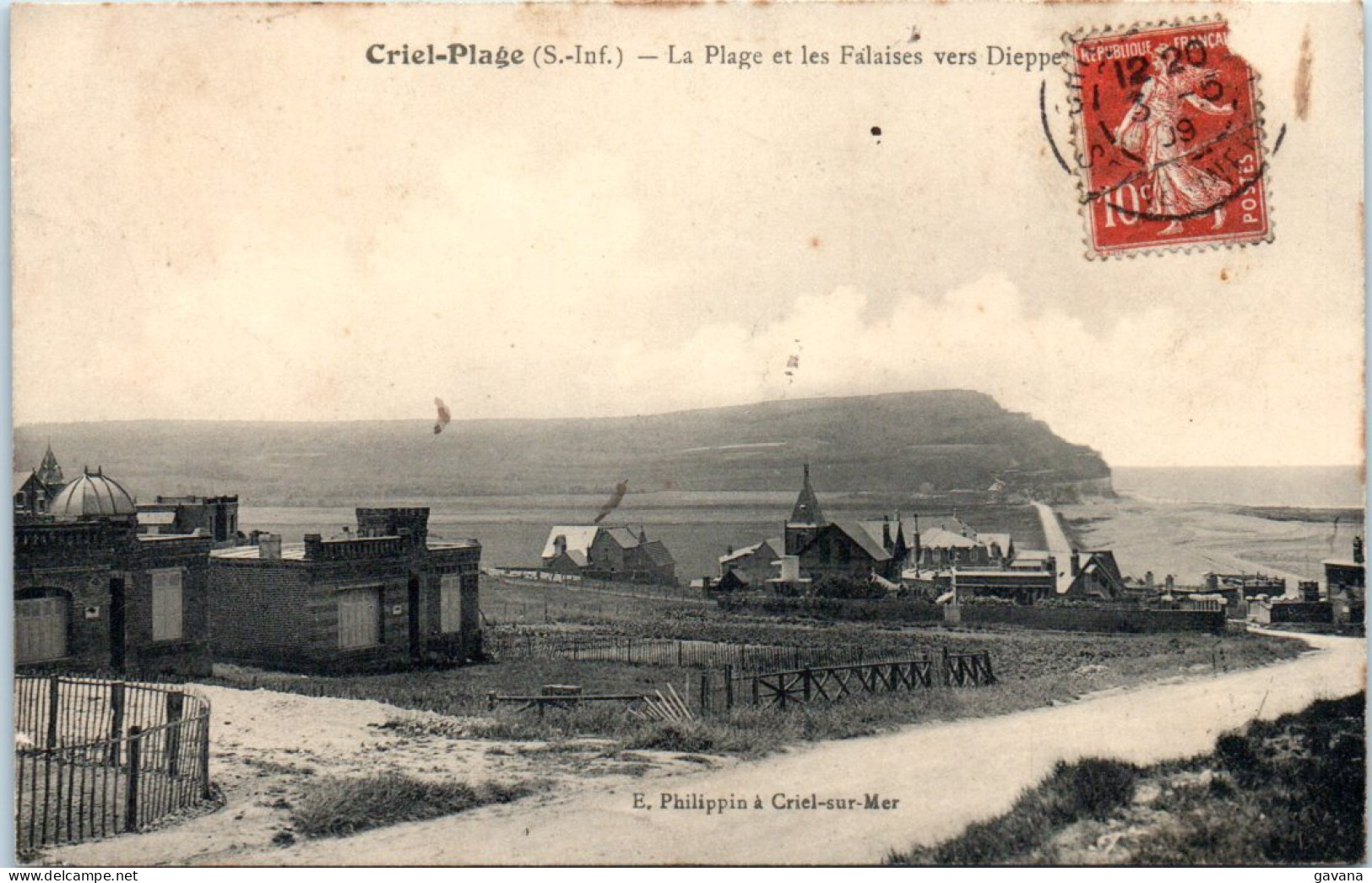 76 CRIEL-PLAGE - La Plage Et Les Falaises Vers Dieppe - Criel Sur Mer