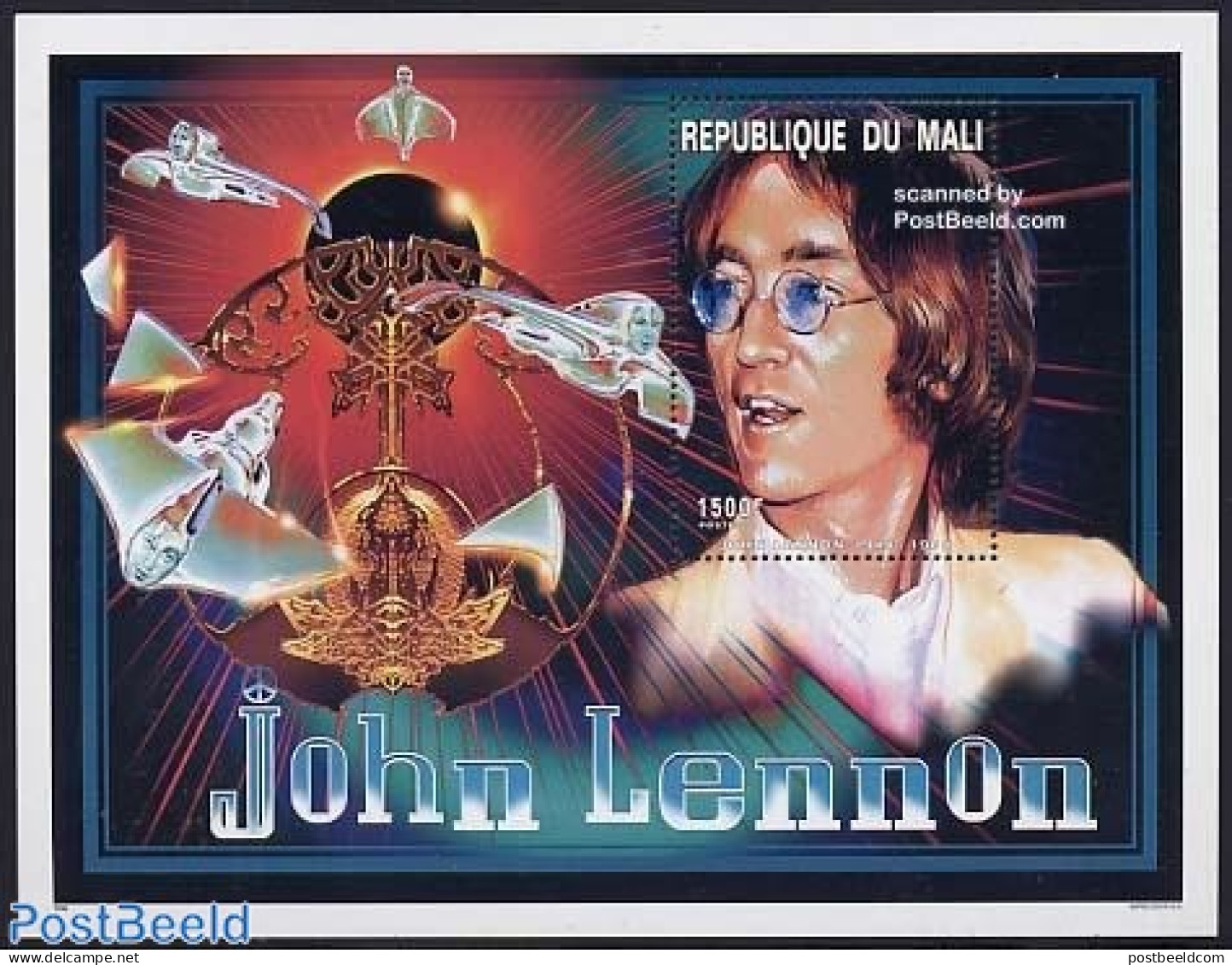 Mali 1996 John Lennon S/s, Mint NH, Performance Art - Music - Popular Music - Muziek