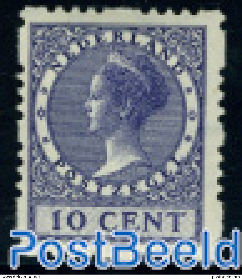 Netherlands 1928 10c, 4-side Syncoperf. Stamp Out Of Set, Mint NH - Neufs