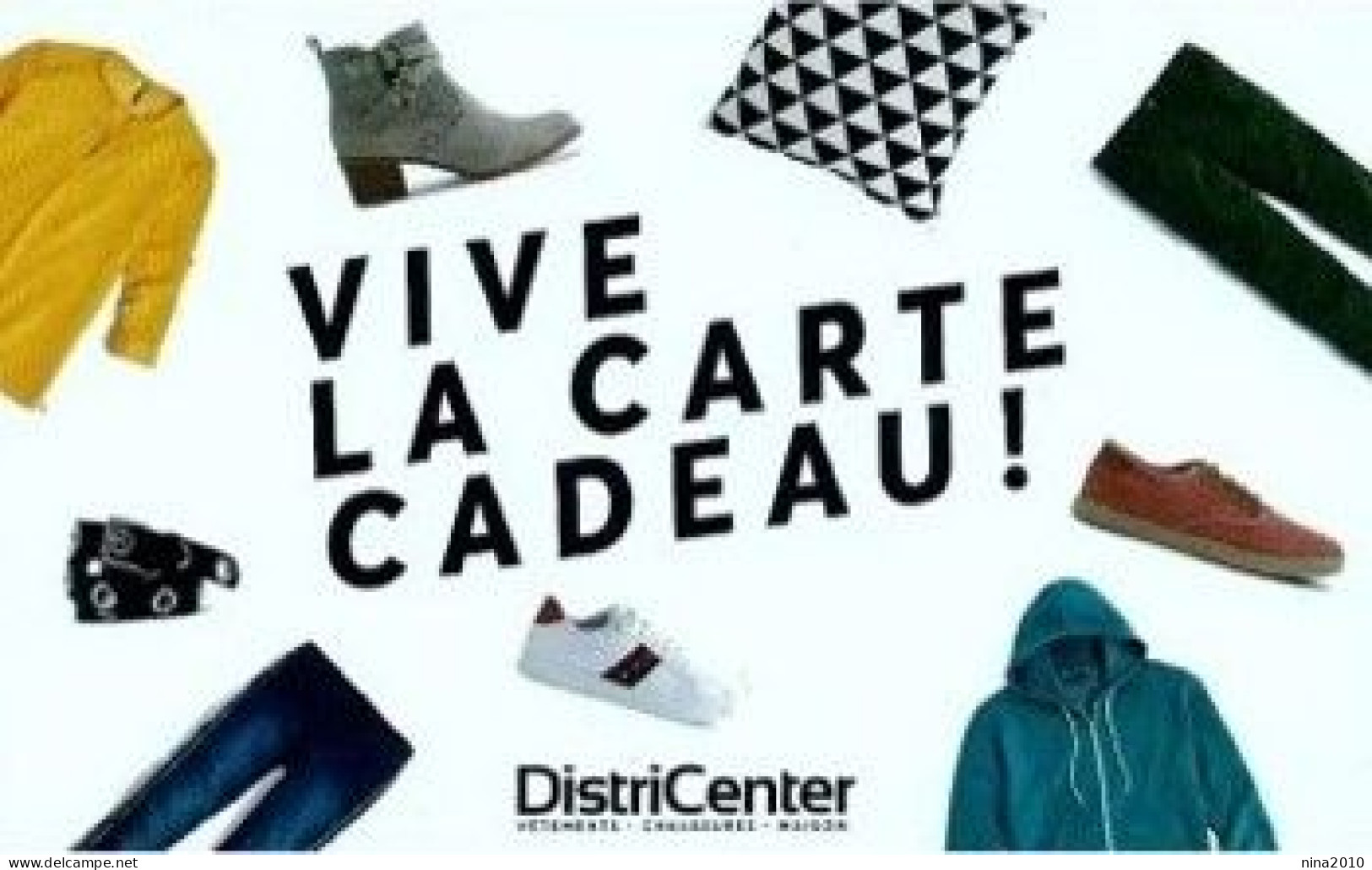 Carte Cadeau - Districenter - Voir Description -  GIFT CARD /GESCHENKKARTE - Cartes Cadeaux