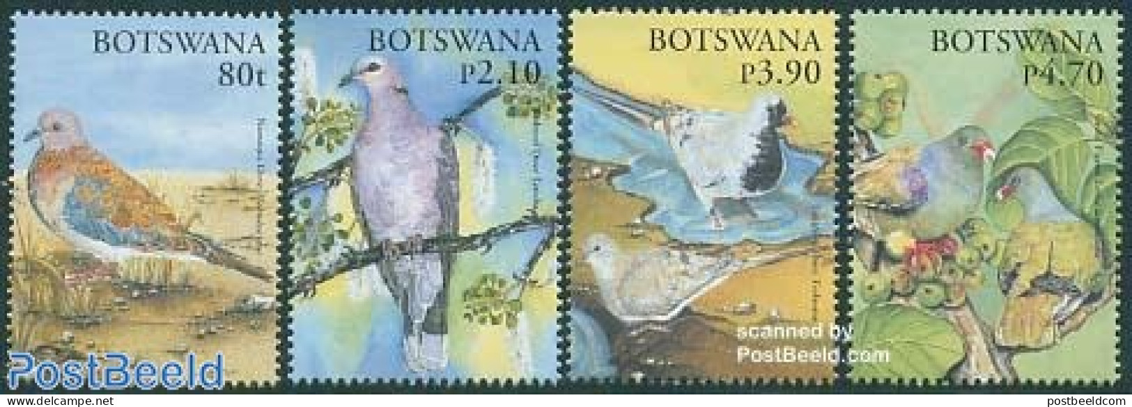 Botswana 2005 Christmas, Birds 4v, Mint NH, Nature - Religion - Birds - Christmas - Noël