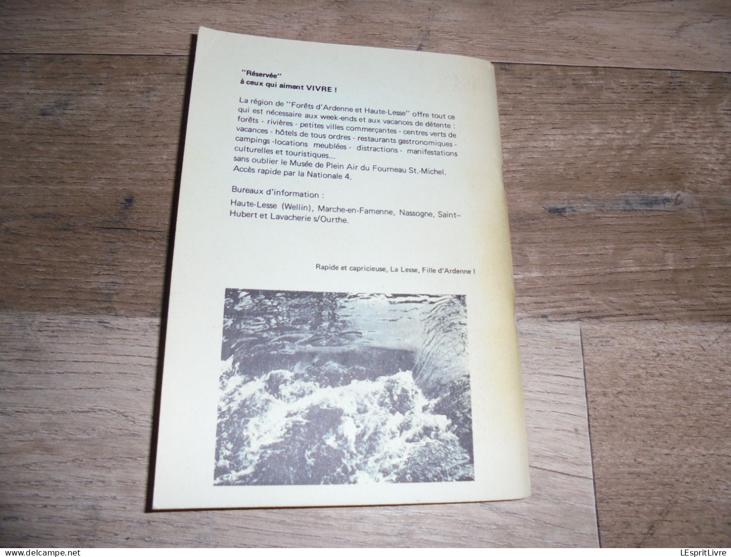 GUIDE DE LA HAUTE LESSE 1976 Régionalisme Ardenne Anlou Froidlieu Revogne Transinne Neupont Ochamps Opont Halma Gembes