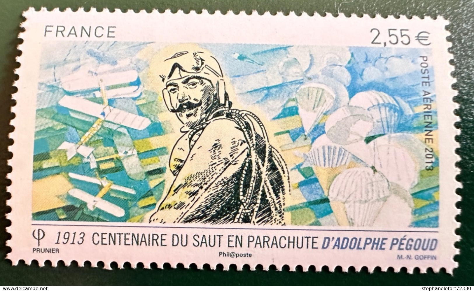 FRANCE - 2013 - Poste Aérienne PA N°YT. 76a - Adolphe Pégoud - Neuf ** - 1960-.... Mint/hinged