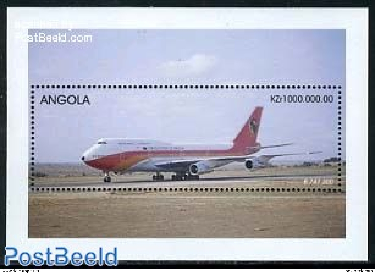 Angola 1999 Boeing 747 S/s, Mint NH, Transport - Aircraft & Aviation - Avions