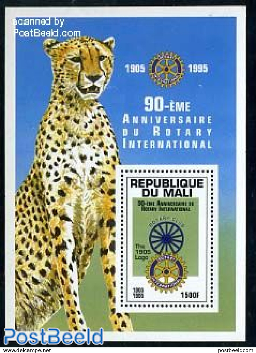 Mali 1995 Rotary International S/s, Mint NH, Nature - Various - Cat Family - Rotary - Rotary, Lions Club