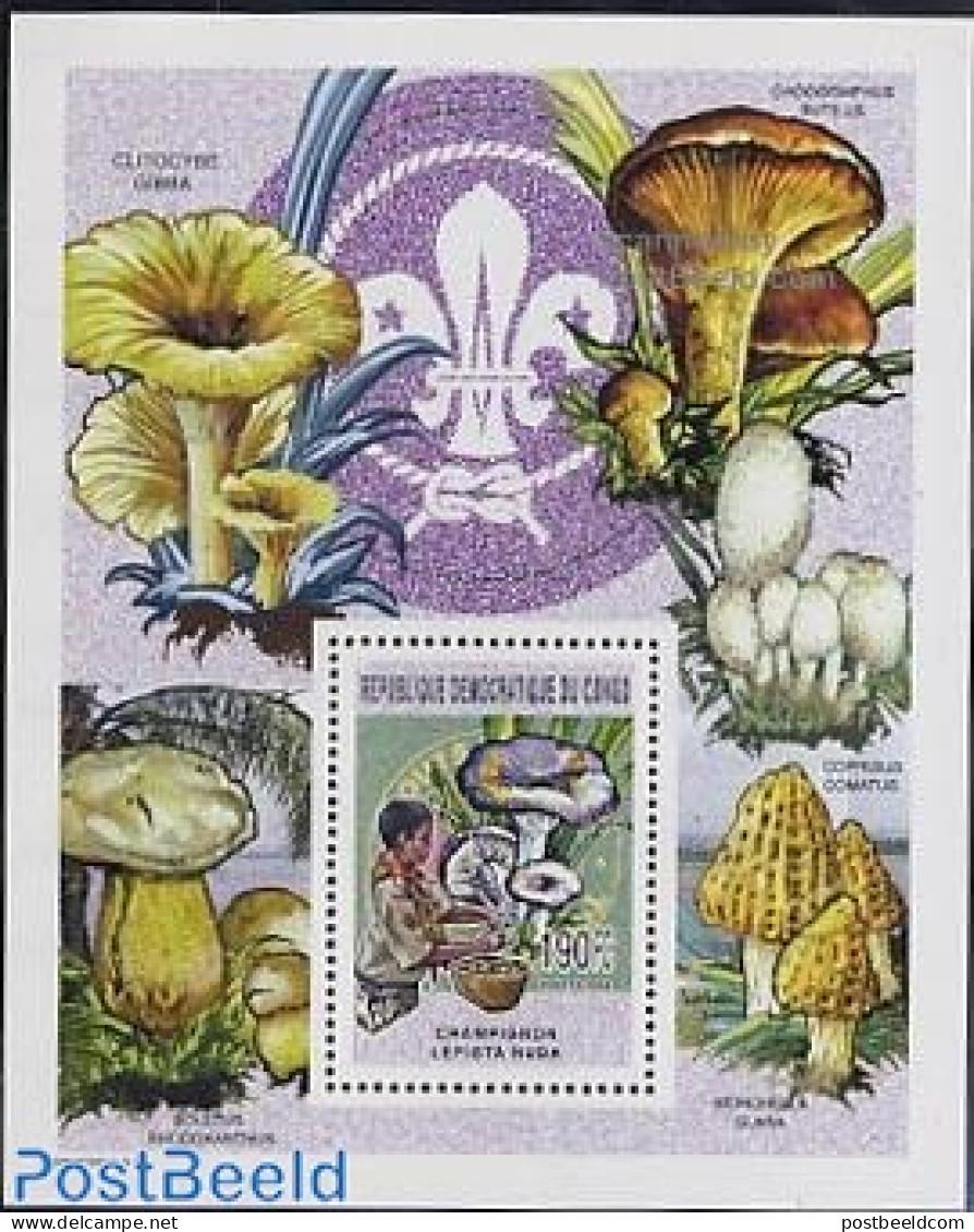 Congo Dem. Republic, (zaire) 2005 Scouting S/s, Mushroom, Mint NH, Nature - Sport - Mushrooms - Scouting - Funghi