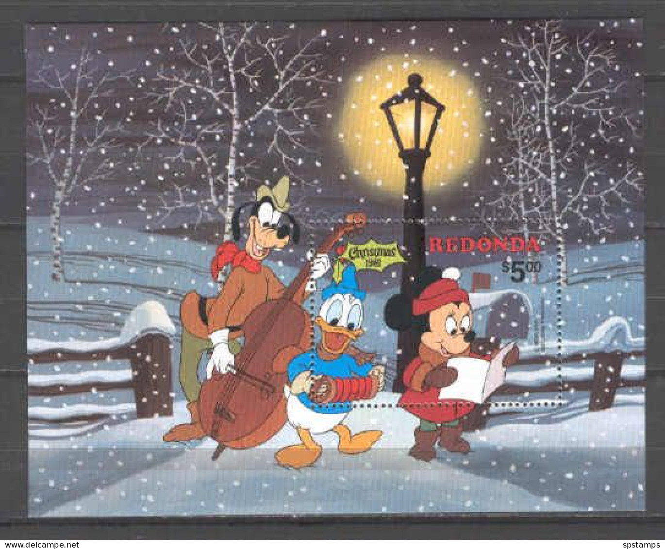 Disney Redonda 1981 Christmas MS MNH - Disney