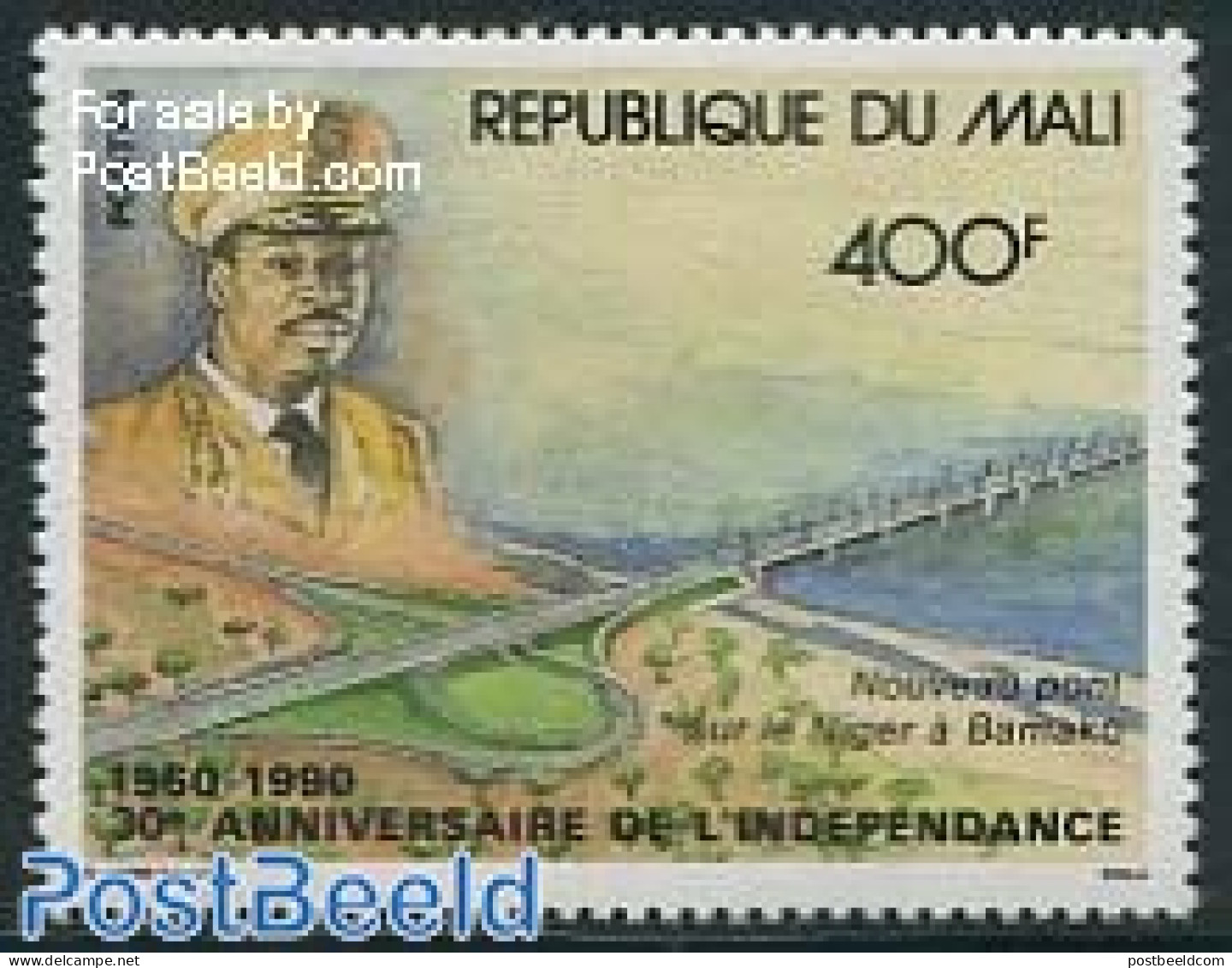 Mali 1990 Independence 1v, Mint NH, Art - Bridges And Tunnels - Bruggen
