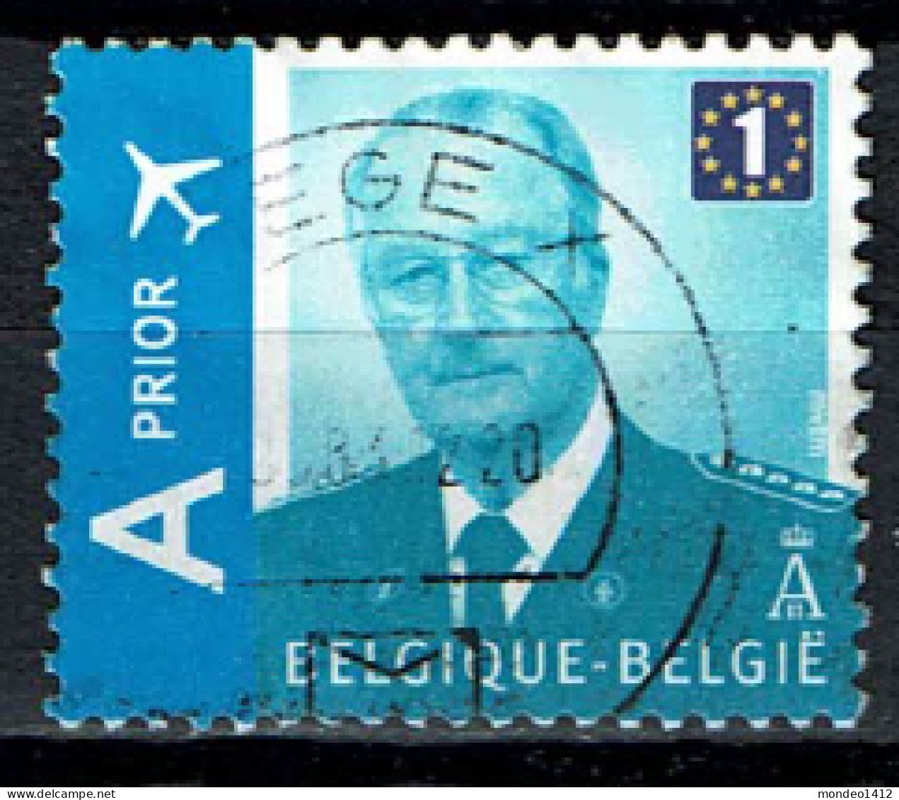 België OBP 3867 - Koning Albert II - Roi Albert II Definitive Stamp Europe 1E - Used Stamps