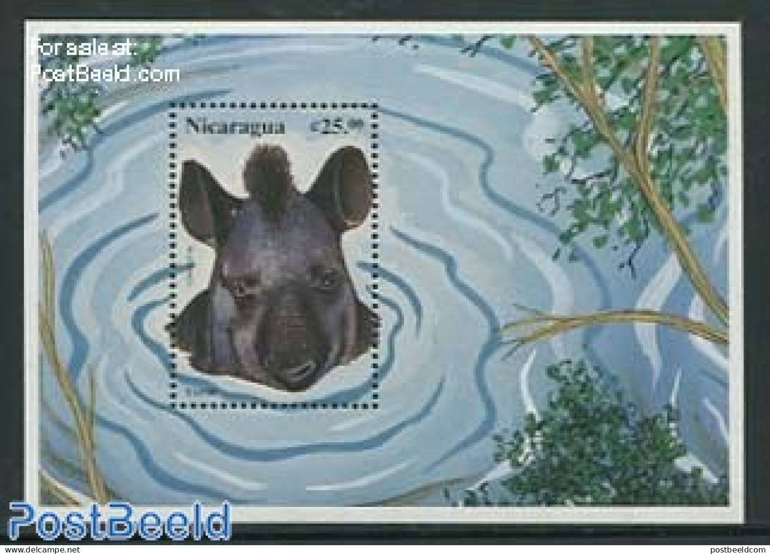 Nicaragua 1999 Tapir S/s, Mint NH, Nature - Animals (others & Mixed) - Nicaragua