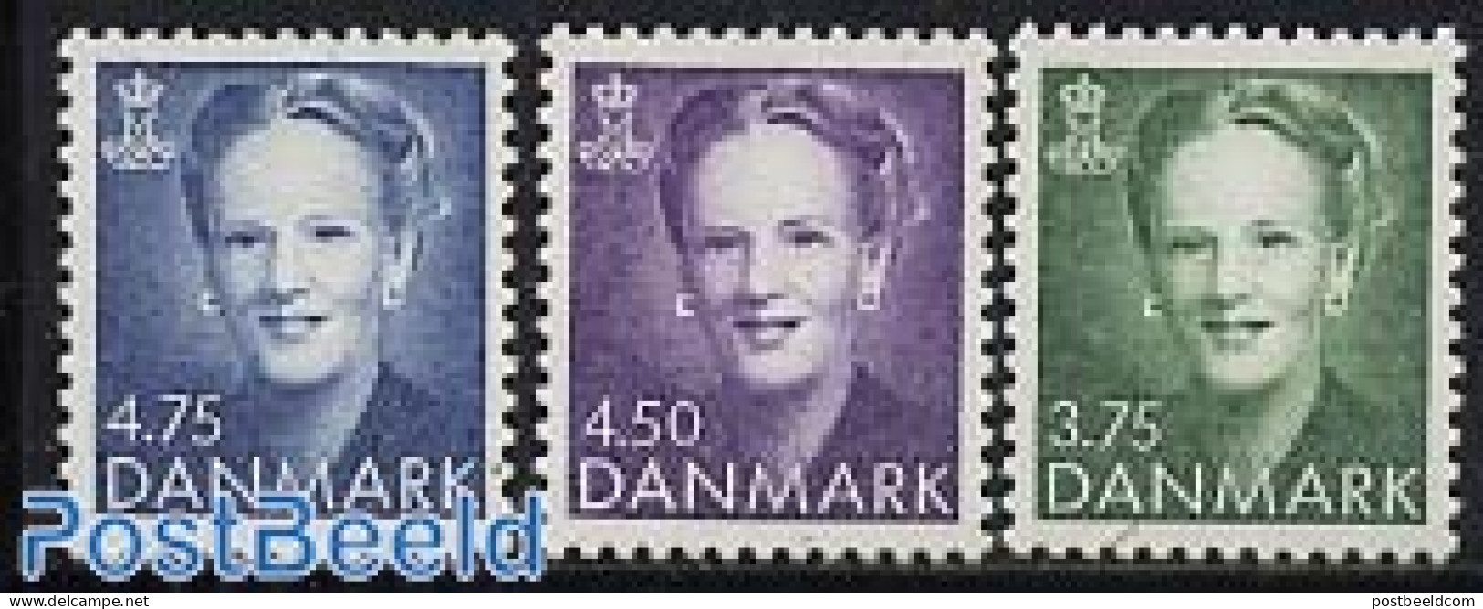 Denmark 1991 Definitives 3v, Mint NH - Unused Stamps