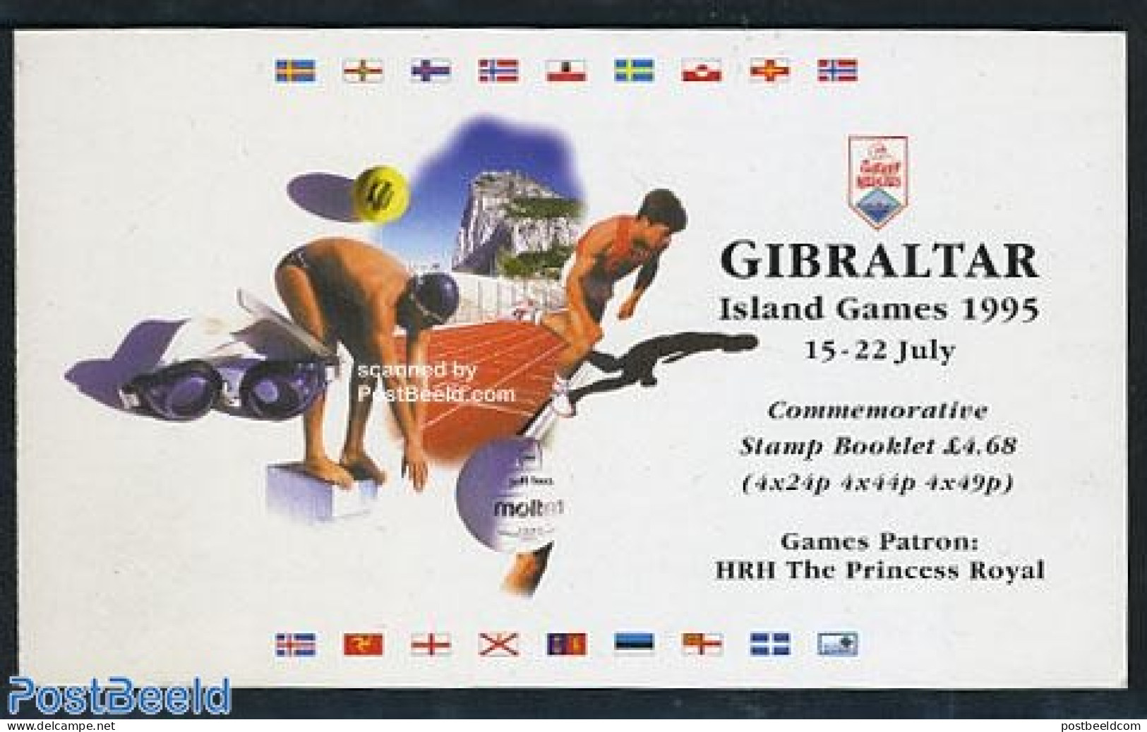 Gibraltar 1995 Island Games Booklet, Mint NH, Sport - Sport (other And Mixed) - Stamp Booklets - Non Classés