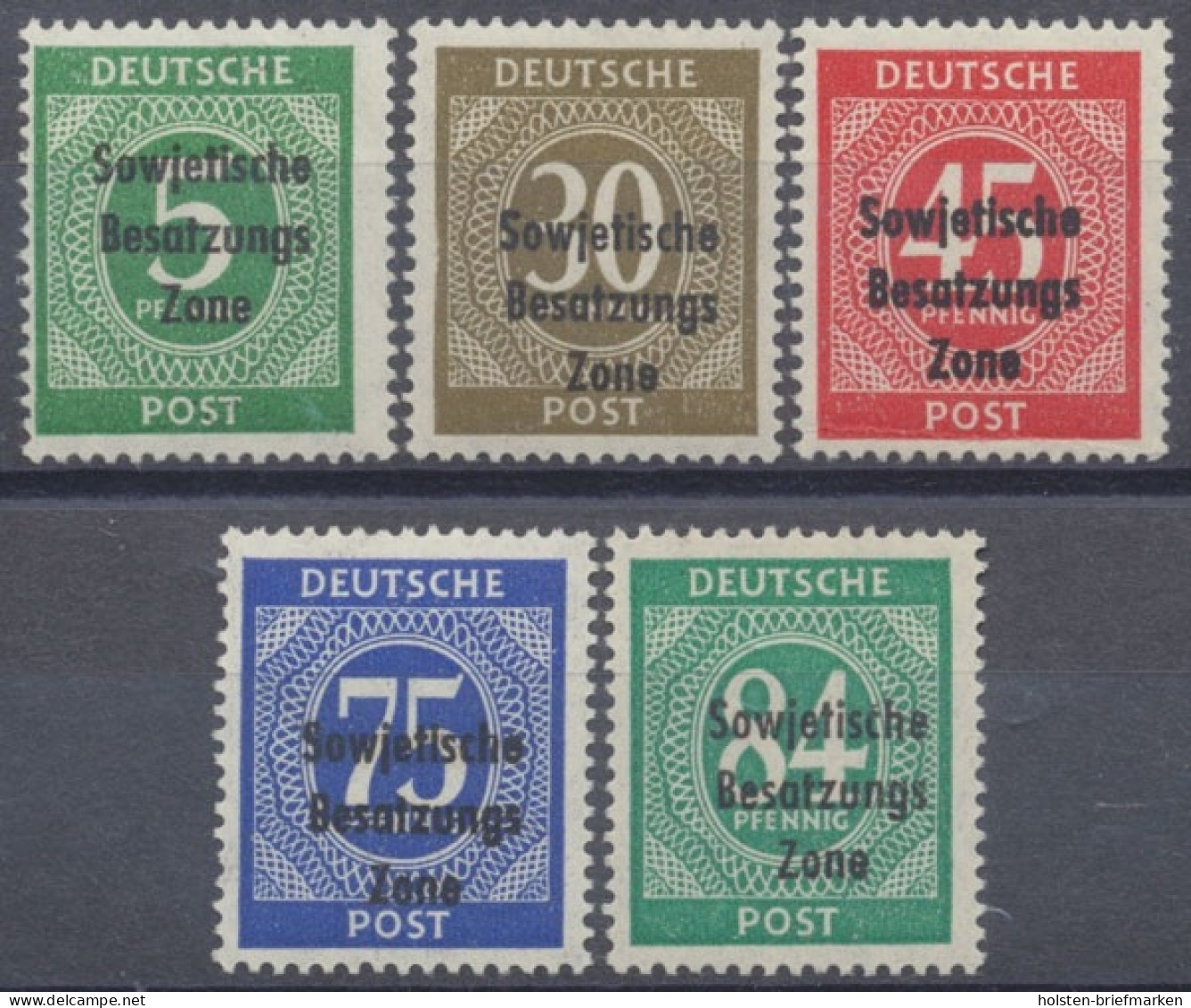 Sowjetische Zone, MiNr. 207-211, Postfrisch - Altri & Non Classificati