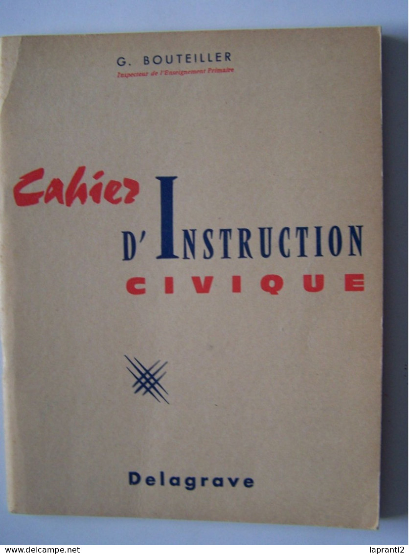 CAHIER D'INSTRUCTION CIVIQUE. - 12-18 Years Old