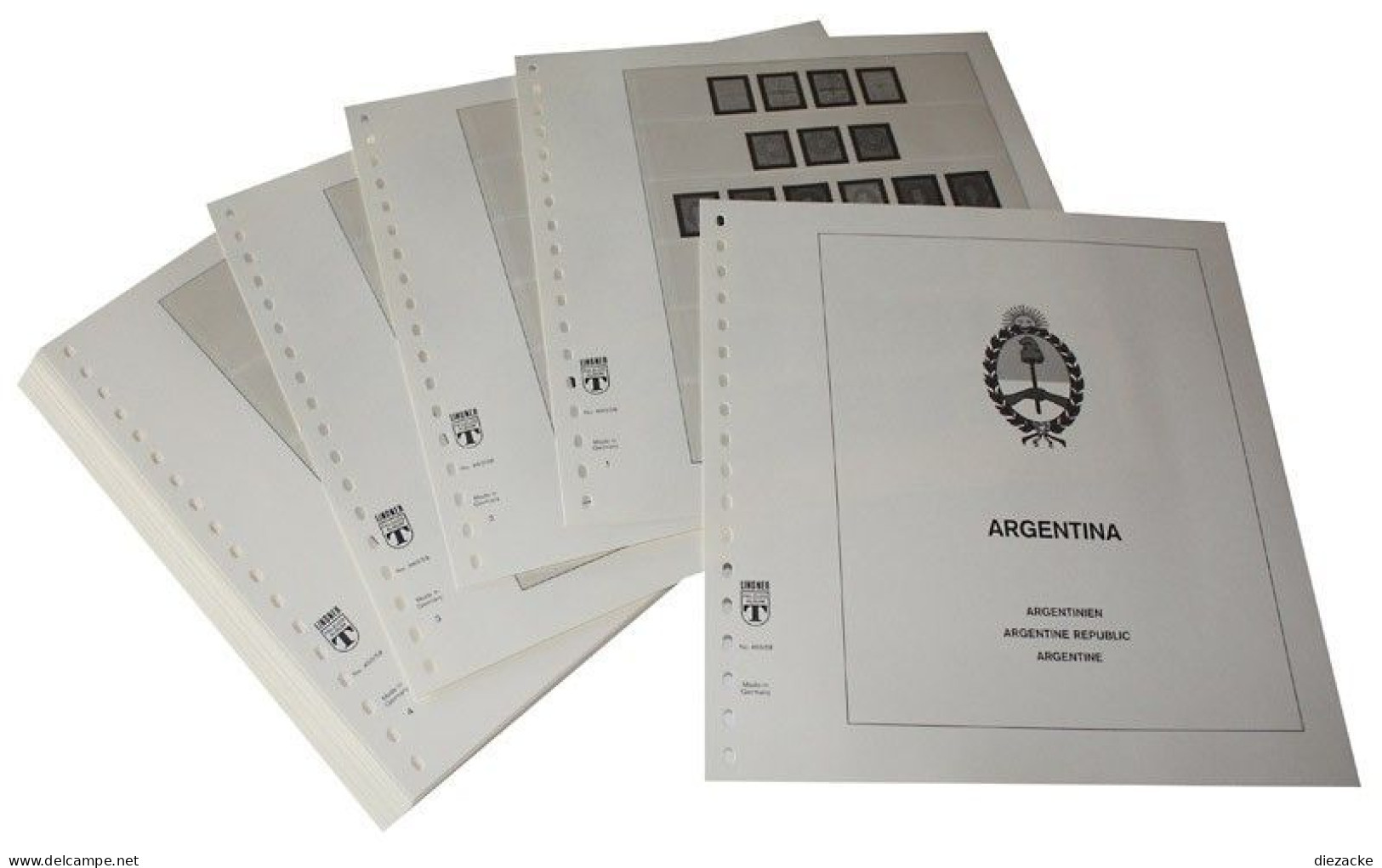 Lindner-T Argentinien 1952-1969 Vordrucke 461-52 Neuware ( - Afgedrukte Pagina's