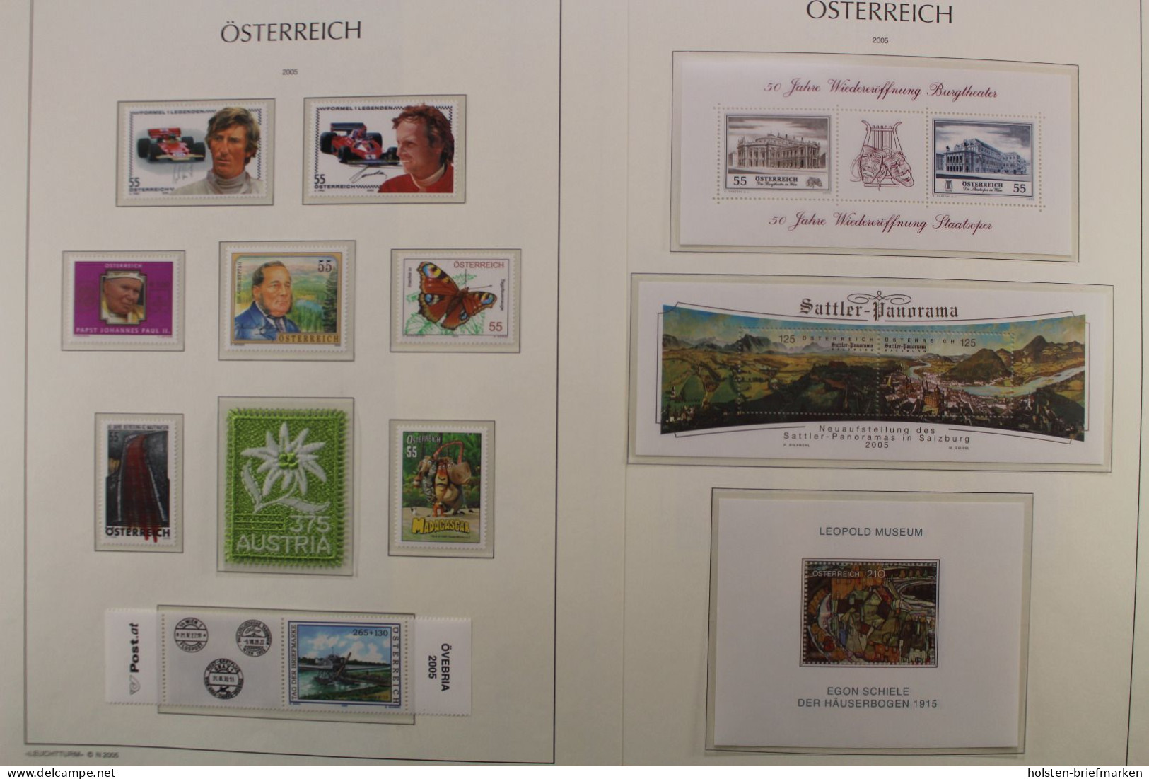 Österreich 2005-2009, Postfrische Sammlung Auf Leuchtturm Vordrucken - Colecciones (en álbumes)