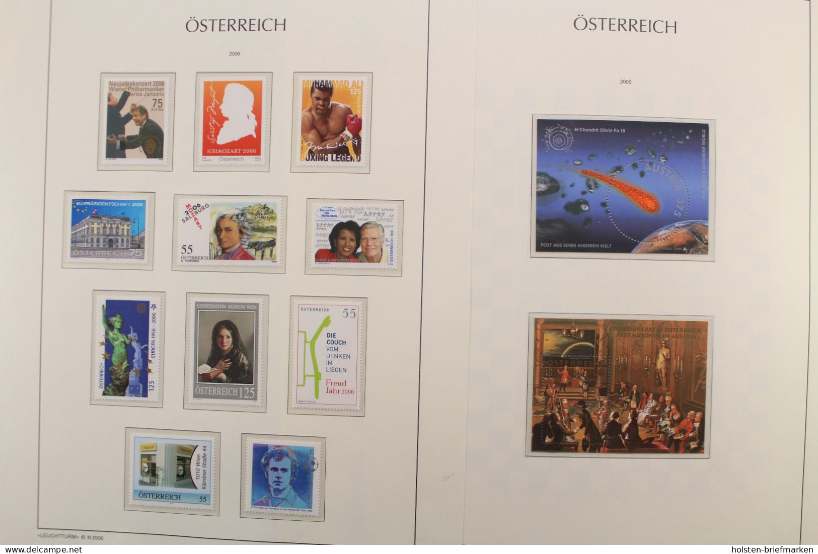 Österreich 2005-2009, Postfrische Sammlung Auf Leuchtturm Vordrucken - Collections (with Albums)