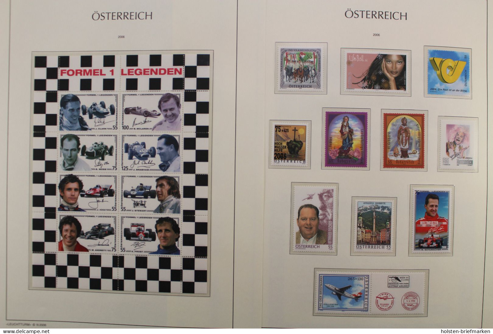 Österreich 2005-2009, Postfrische Sammlung Auf Leuchtturm Vordrucken - Colecciones (en álbumes)