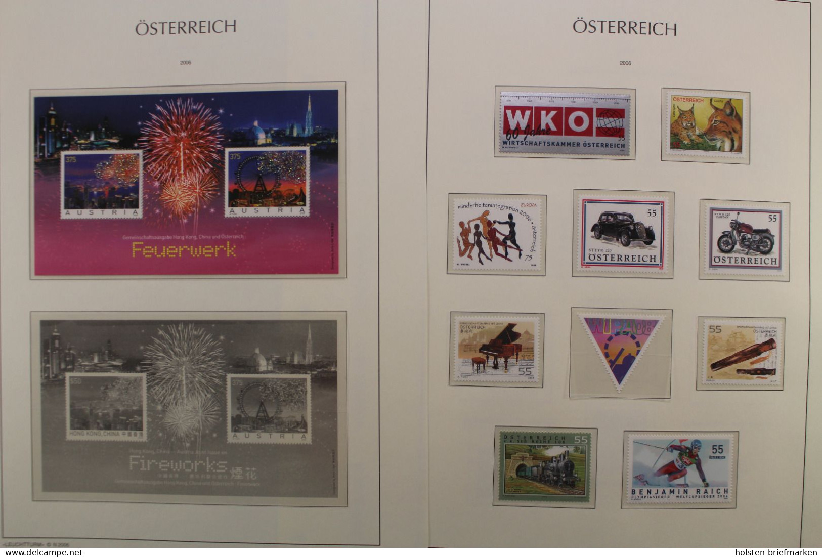 Österreich 2005-2009, postfrische Sammlung auf Leuchtturm Vordrucken