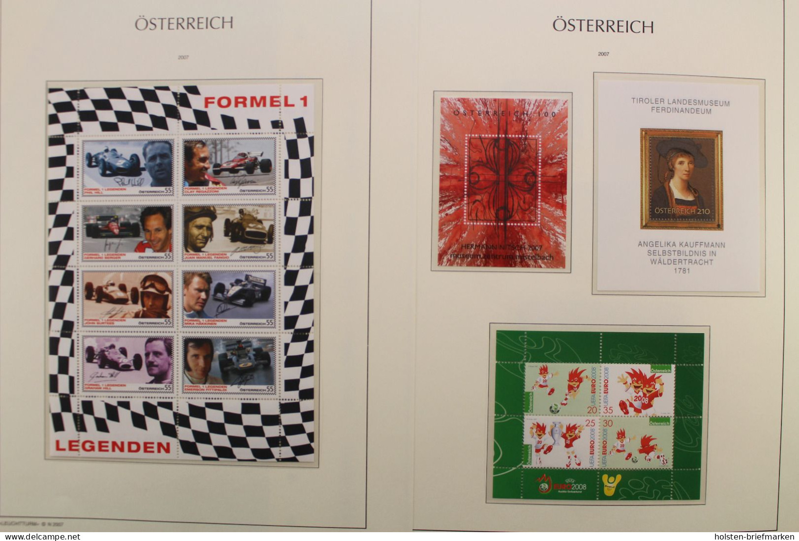 Österreich 2005-2009, postfrische Sammlung auf Leuchtturm Vordrucken