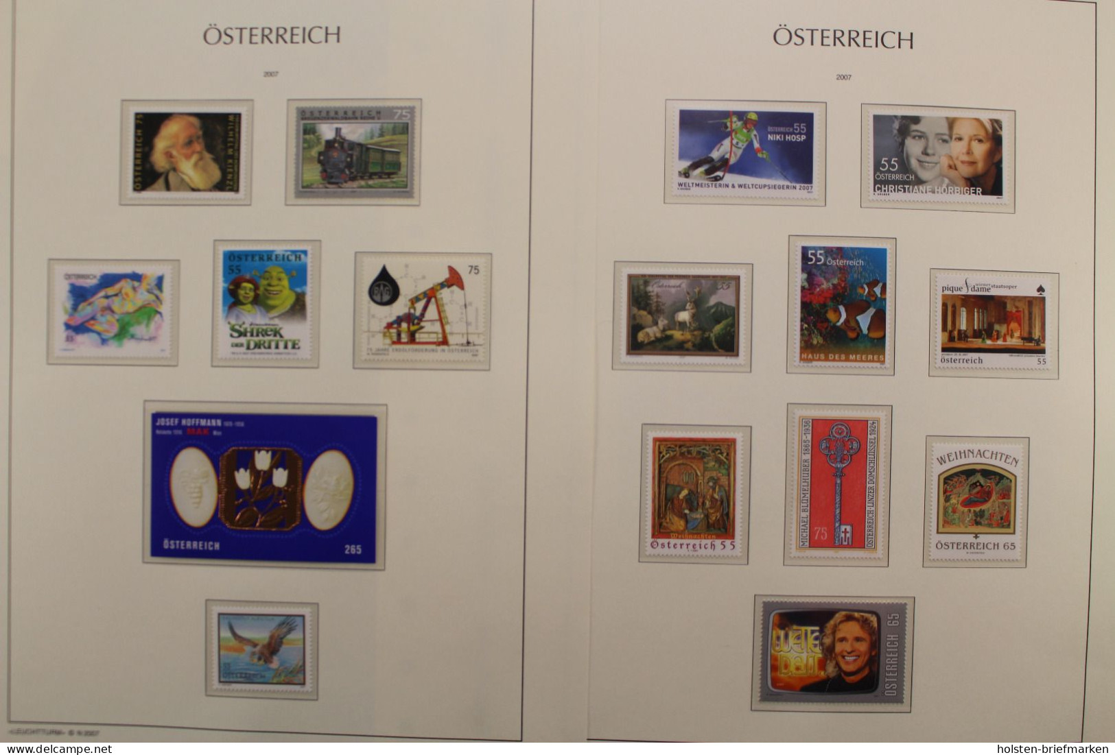 Österreich 2005-2009, postfrische Sammlung auf Leuchtturm Vordrucken