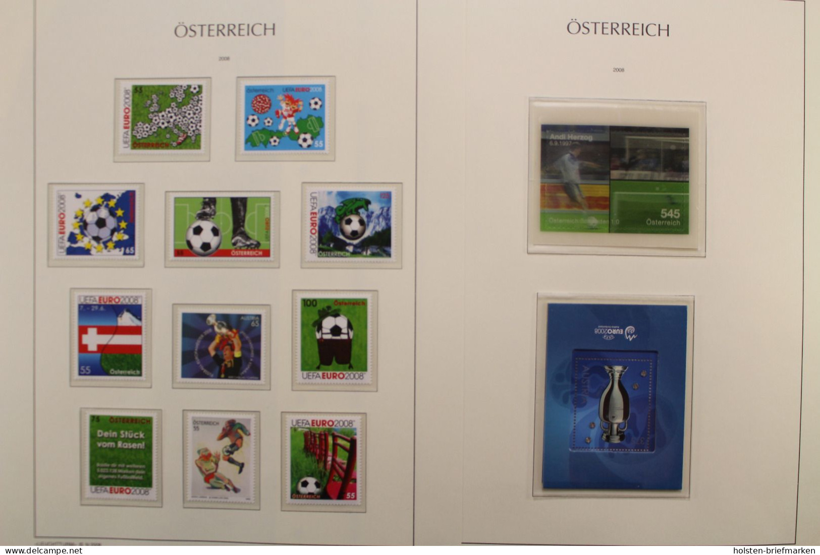 Österreich 2005-2009, postfrische Sammlung auf Leuchtturm Vordrucken