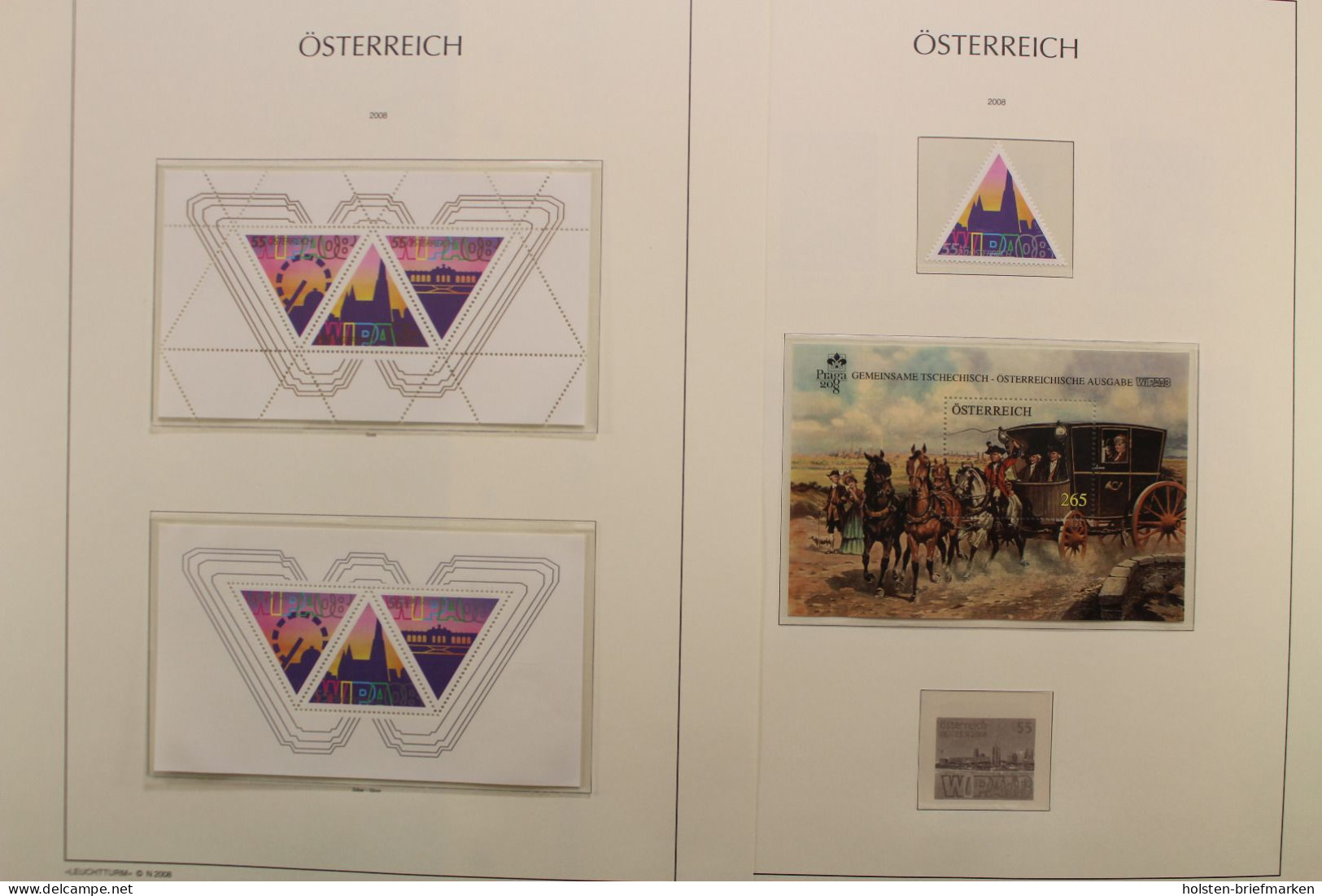 Österreich 2005-2009, postfrische Sammlung auf Leuchtturm Vordrucken