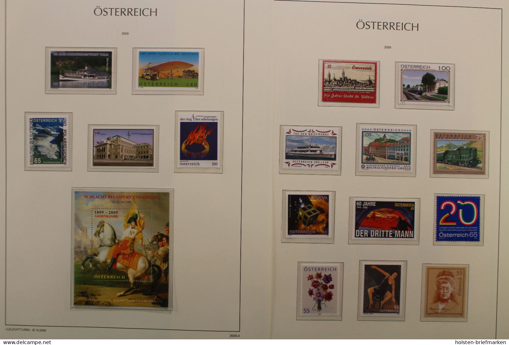 Österreich 2005-2009, postfrische Sammlung auf Leuchtturm Vordrucken