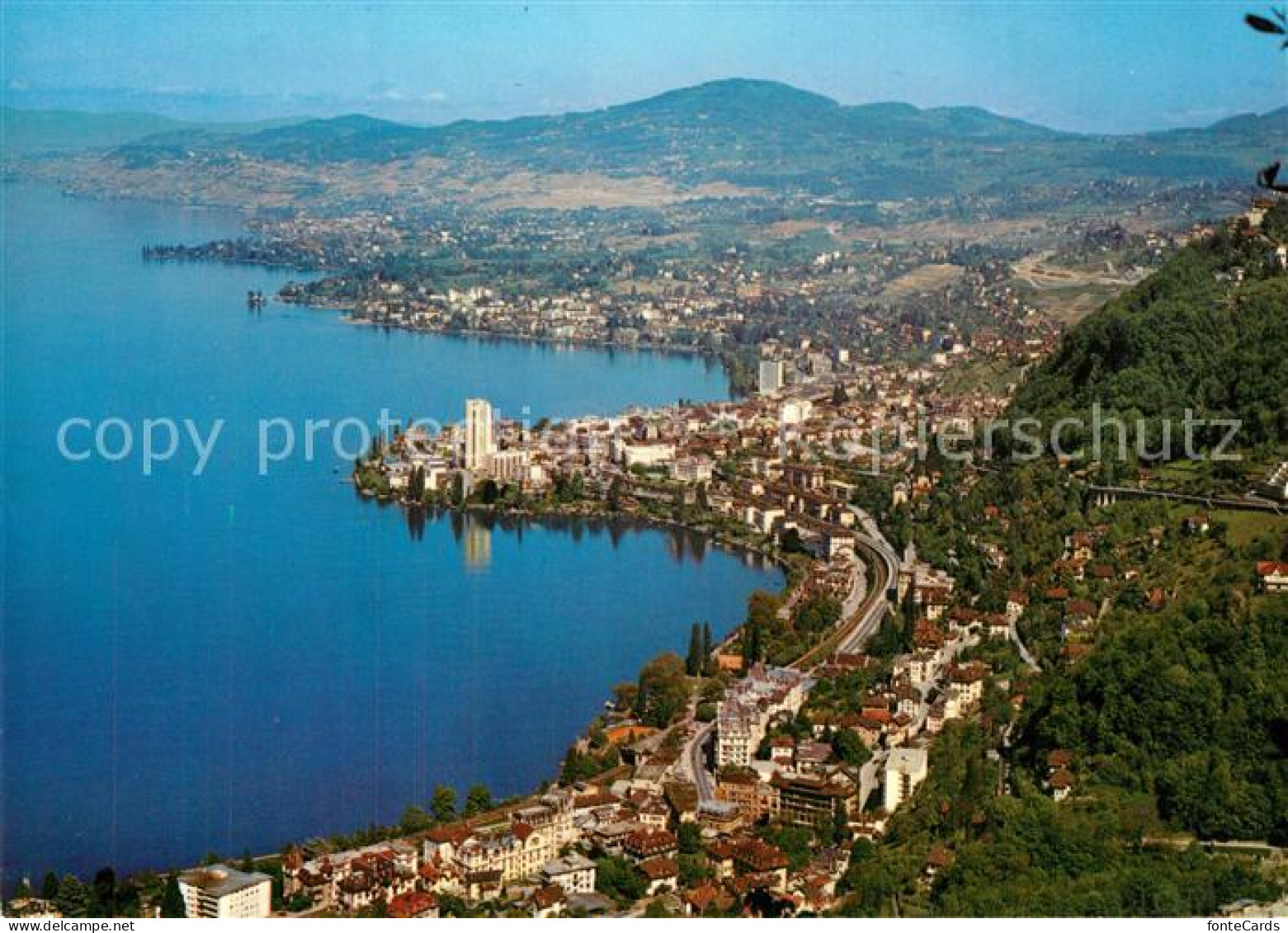 13598291 Lac Leman Genfersee Territet Montreux Clarens Vevey Et Le Mont Pelerin  - Autres & Non Classés