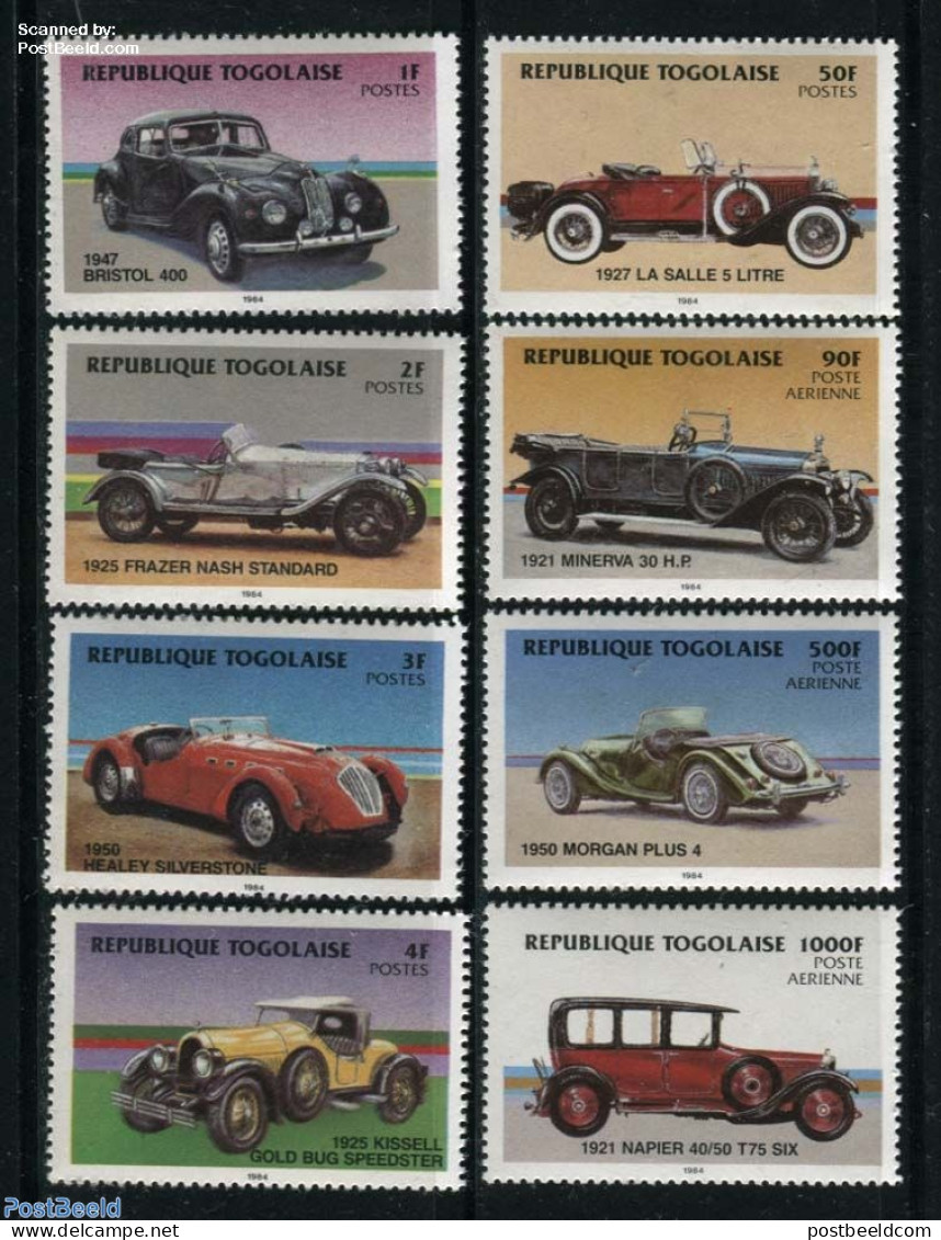 Togo 1984 Automobiles 8v, Mint NH, Transport - Automobiles - Auto's