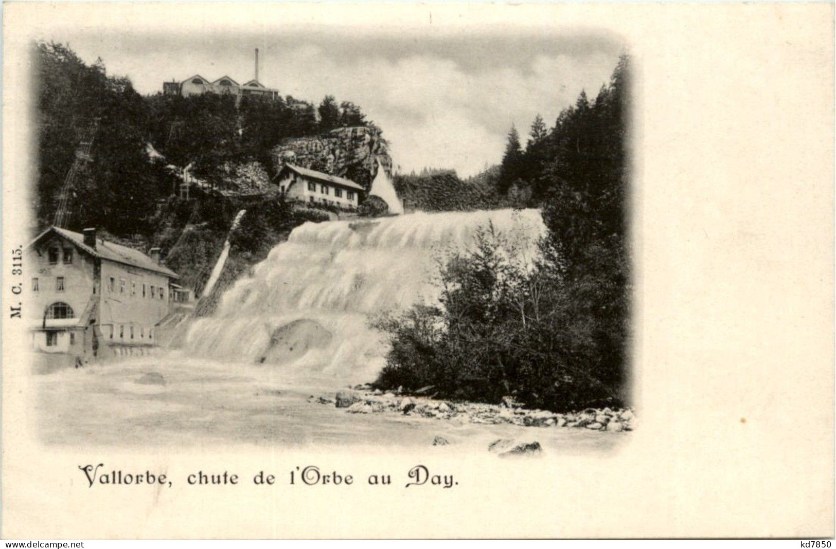 Vallorbe - Chute De L Orbe Au Day - Orbe