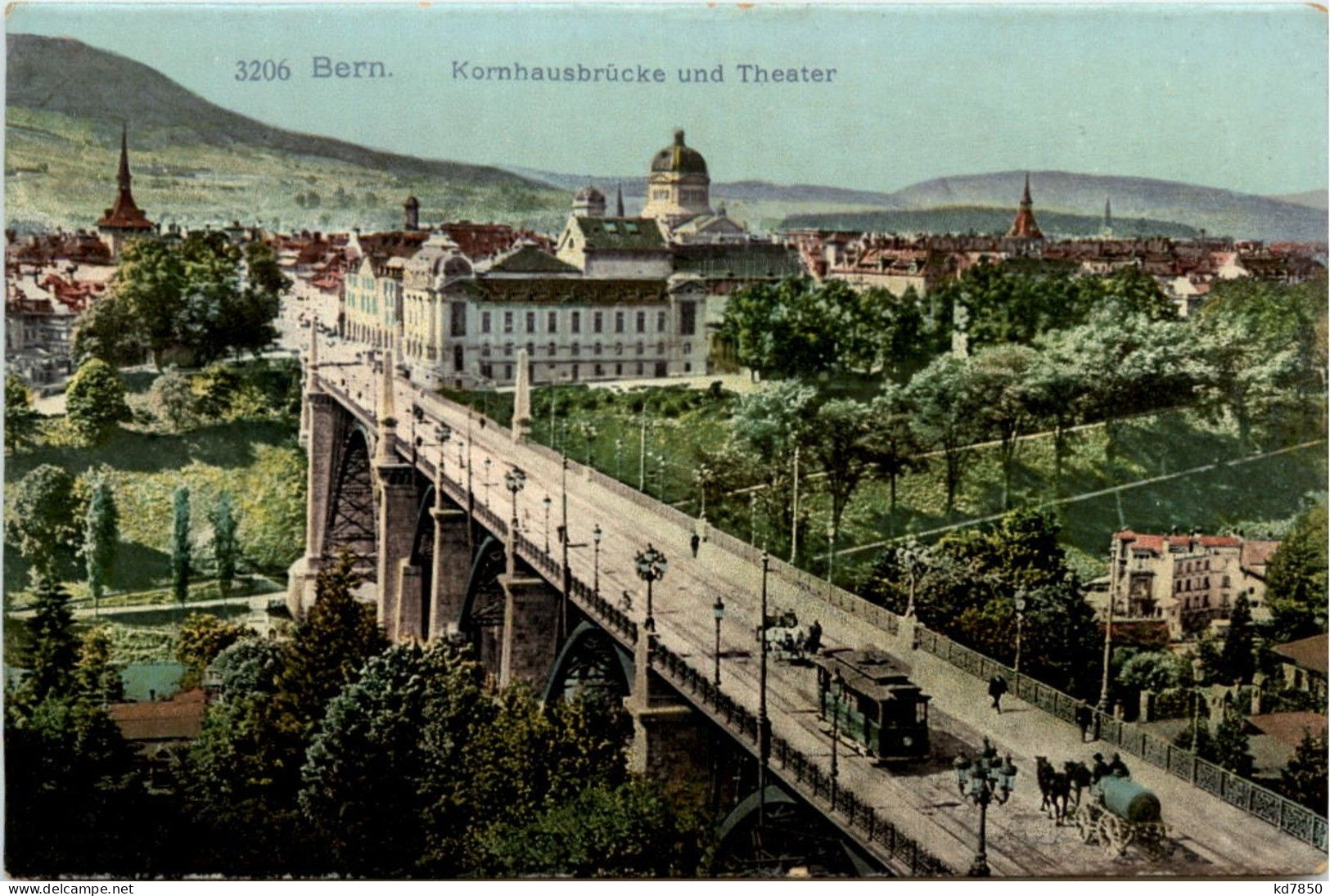 Bern - Kornhausbrücke Mit Tram - Bern