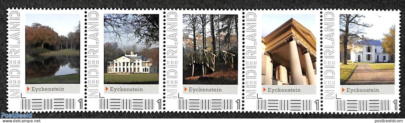 Netherlands - Personal Stamps TNT/PNL 2012 Eyckenstein 5v [::::], Mint NH, Castles & Fortifications - Castillos